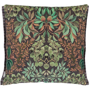 Designers Guild Ikebana Damask Graphite Velvet Cushion