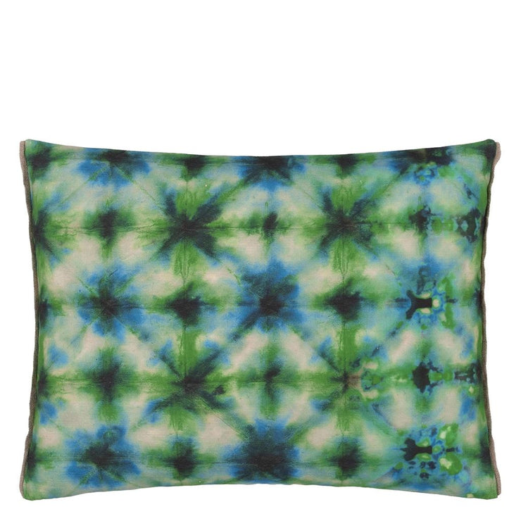 Designers Guild Shibori Emerald Cotton Cushion