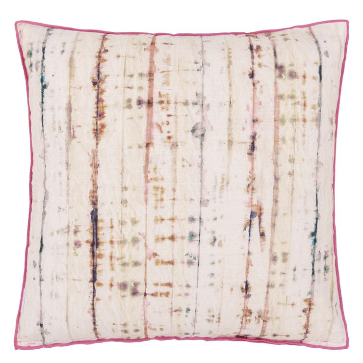 Designers Guild Kyoto Flower Coral Cotton Cushion