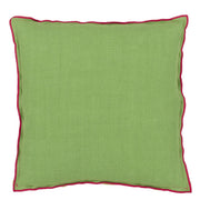Designers Guild Brera Lino Cerise & Grass Linen Cushion