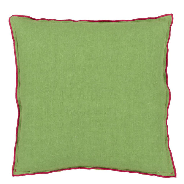 Designers Guild Brera Lino Cerise & Grass Linen Cushion