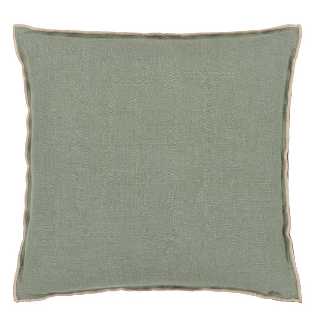 Designers Guild Brera Lino Thyme & Pebble Linen Cushion