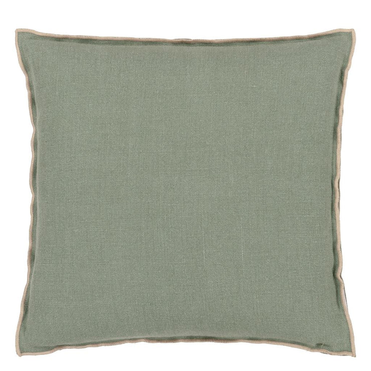 Designers Guild Brera Lino Thyme & Pebble Linen Cushion