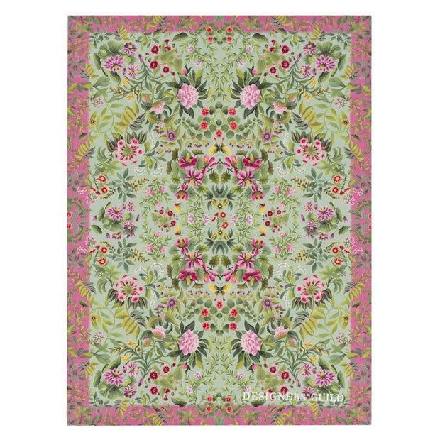 Designers Guild Ikebana Damask Aqua Throw