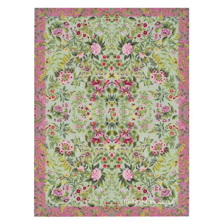 Designers Guild Ikebana Damask Aqua Throw