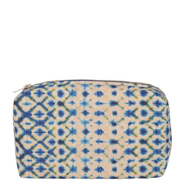 Shibori Cobalt Medium Washbag