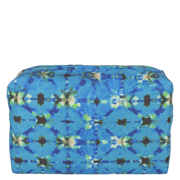 Shibori Cobalt Large Washbag