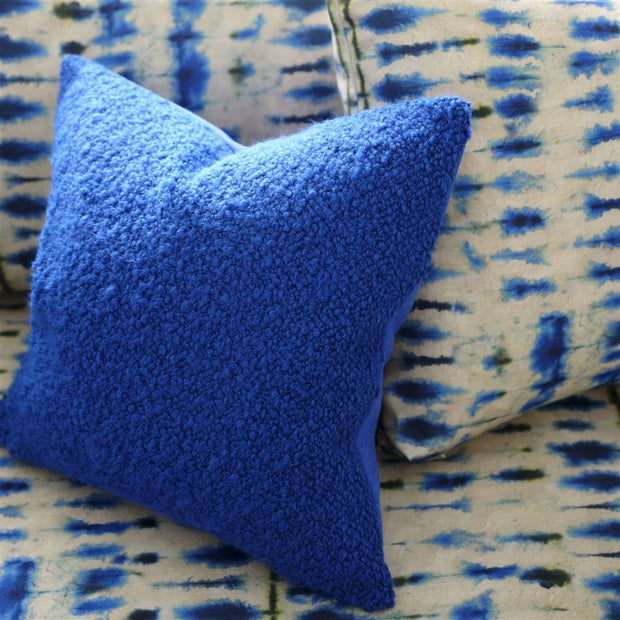 Designers Guild Cormo Cobalt Boucle Cushion
