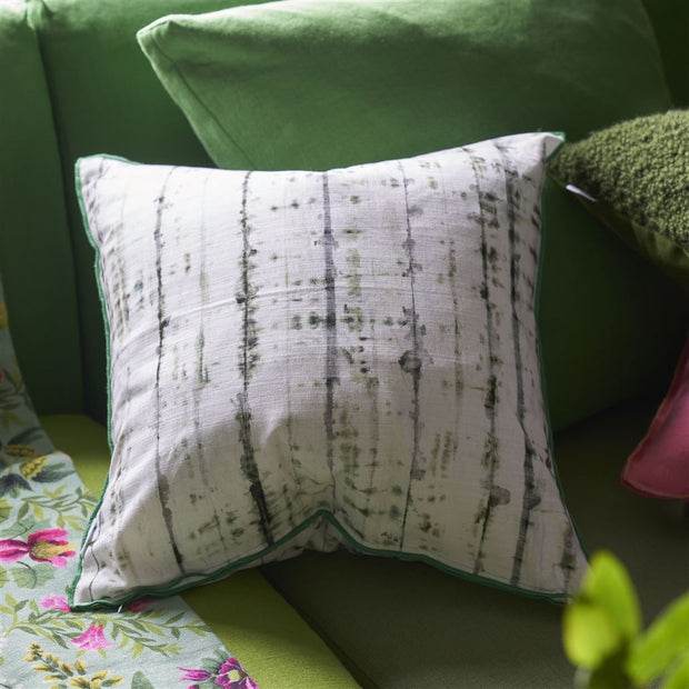 Designers Guild Kyoto Flower Jade Cotton Cushion