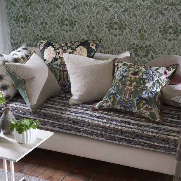 Designers Guild Brera Lino Thyme & Pebble Linen Cushion