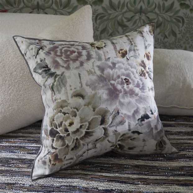 Designers Guild Kyoto Flower Slate Cushion