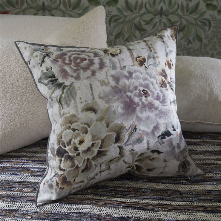 Designers Guild Kyoto Flower Slate Cushion