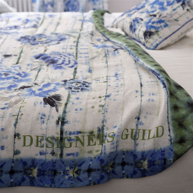 Designers Guild Kyoto Flower Indigo Throw