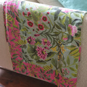 Designers Guild Ikebana Damask Aqua Throw