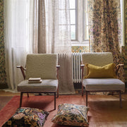 Designers Guild Ikebana Damask Coral Cushion