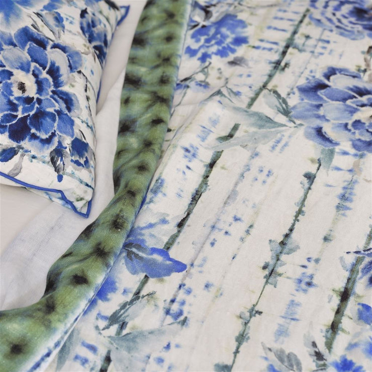 Designers Guild Kyoto Flower Indigo Throw