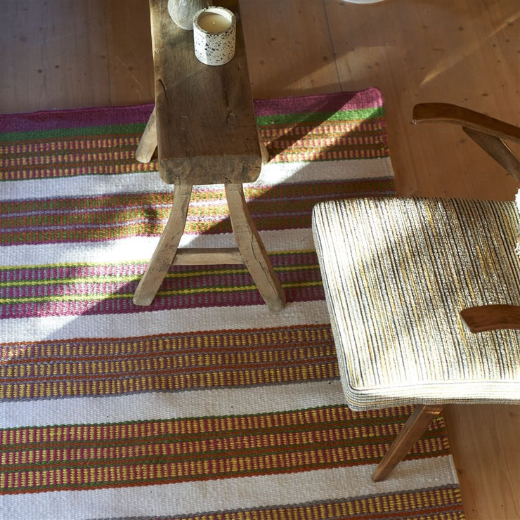 Designers Guild Mahakam Coral Outdoor Runner Rug