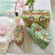 Designers Guild Ikebana Damask Aqua Medium Washbag