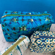 Designers Guild Shibori Cobalt Large Washbag