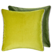 Designers Guild Varese Lime Velvet Cushion