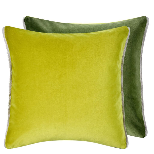 Designers Guild Varese Lime Velvet Cushion