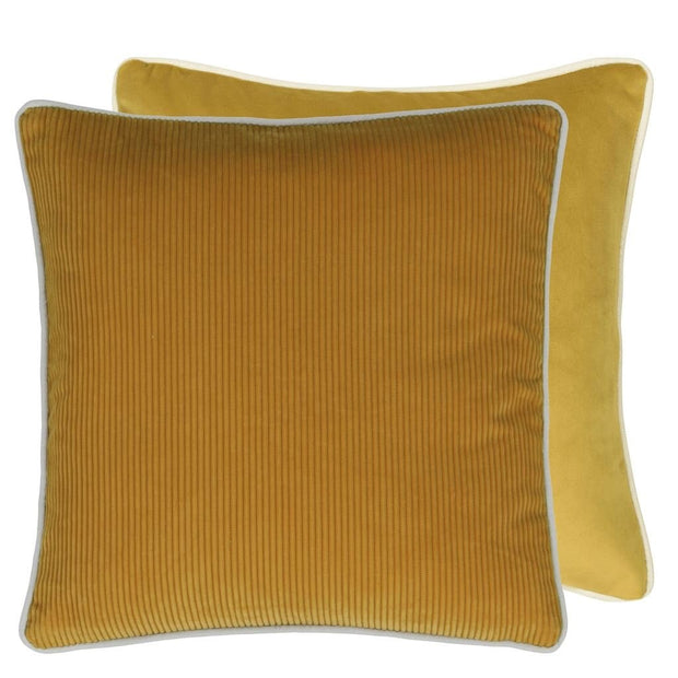 Designers Guild Corda Olive Corduroy Cushion
