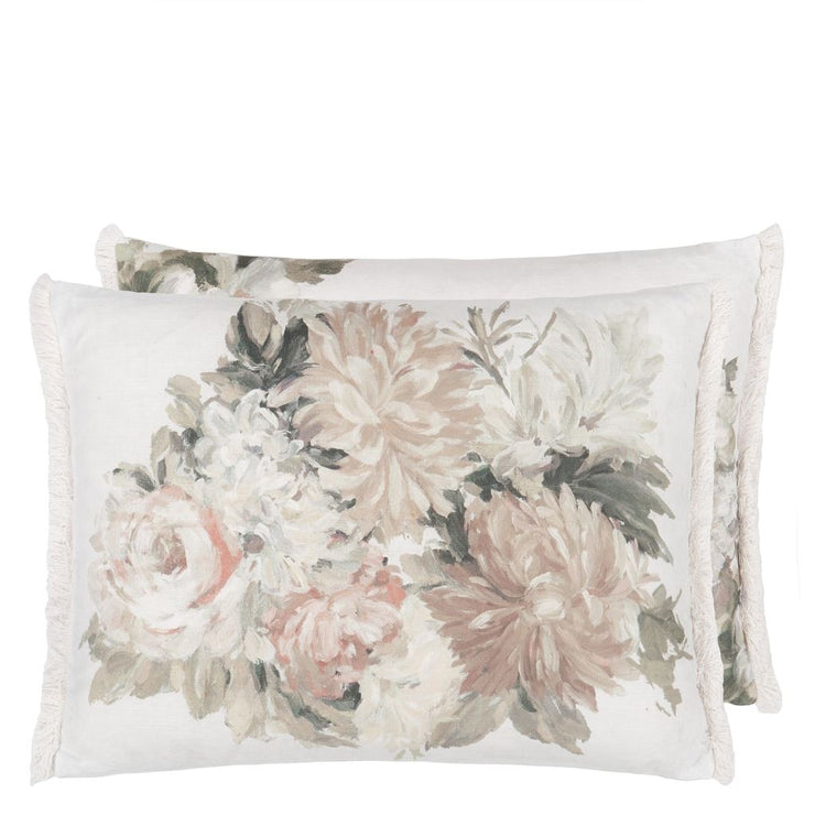 Fleurs d artistes Sepia Cushion