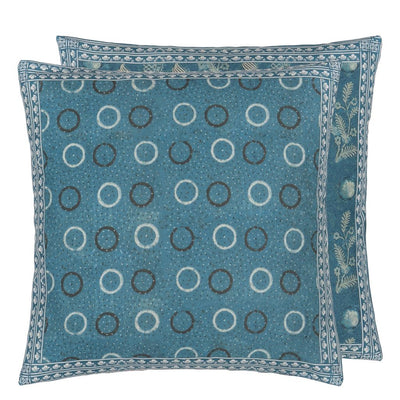 Indigo Circles Indigo Cushion