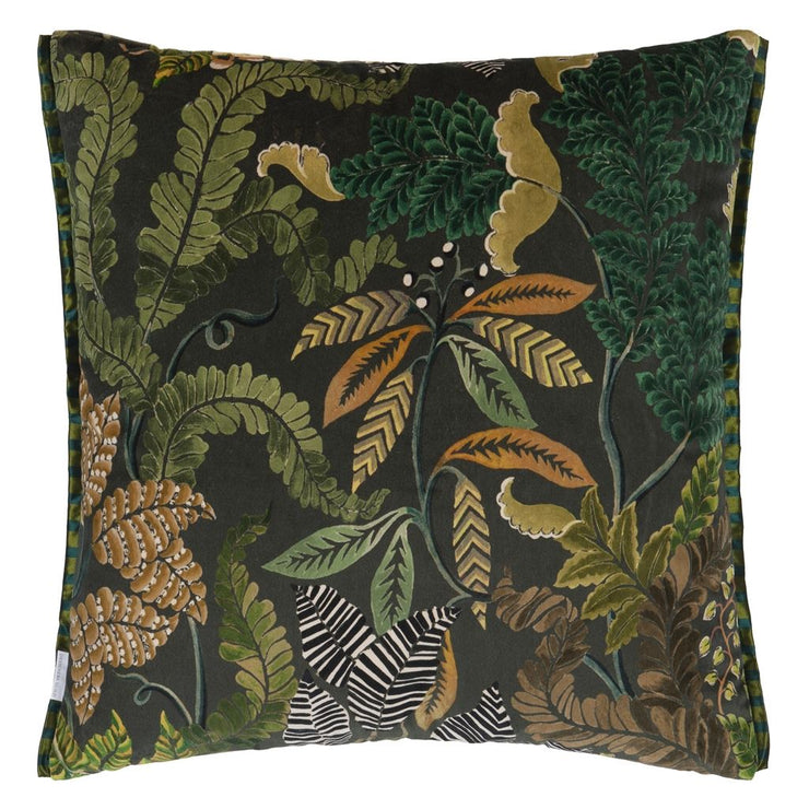Designers Guild Brocart Decoratif Velours Olive Cushion