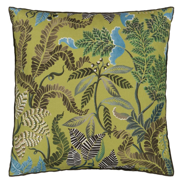 Designers Guild Brocart Decoratif Moss Linen Cushion