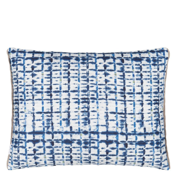 Designers Guild Parquet Batik Indigo Cushion