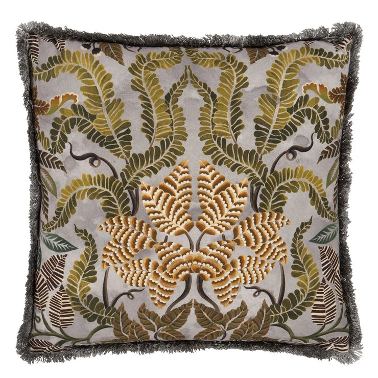 Designers Guild Brocart Decoratif Embroidered Sepia Cushion