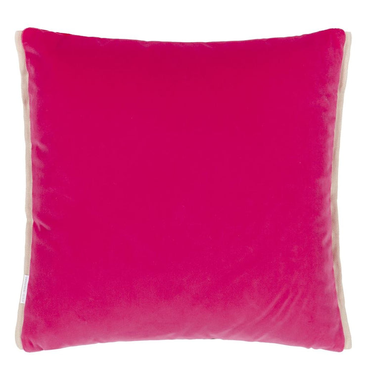 Designers Guild Varese Scarlet & Bright Fuchsia Cushion