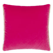 Designers Guild Varese Scarlet & Bright Fuchsia Velvet Cushion