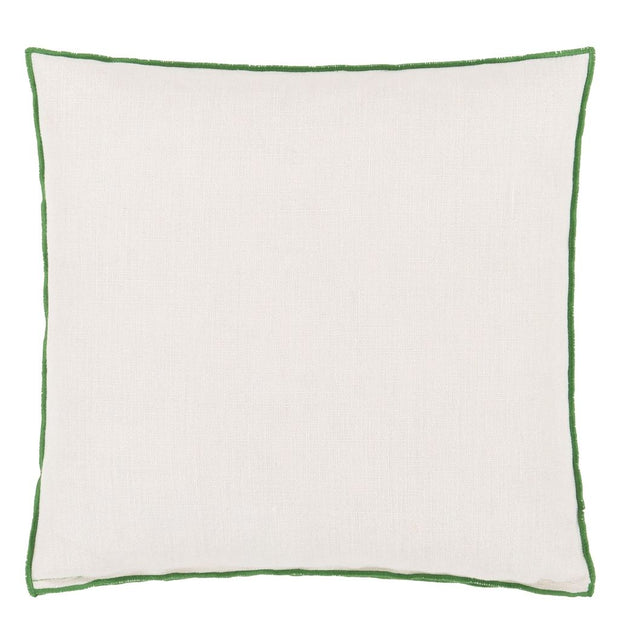 Designers Guild Brera Lino Alabaster & Emerald Cushion