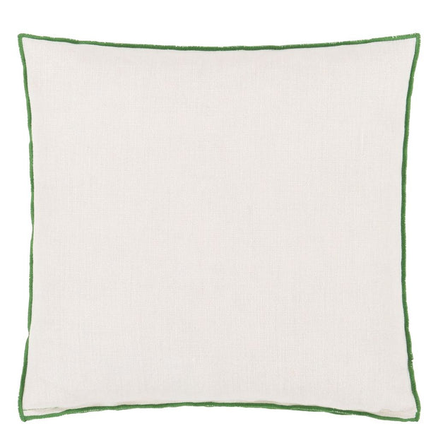 Designers Guild Brera Lino Alabaster & Emerald Linen Cushion