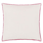Designers Guild Brera Lino Alabaster & Fuchsia Cushion