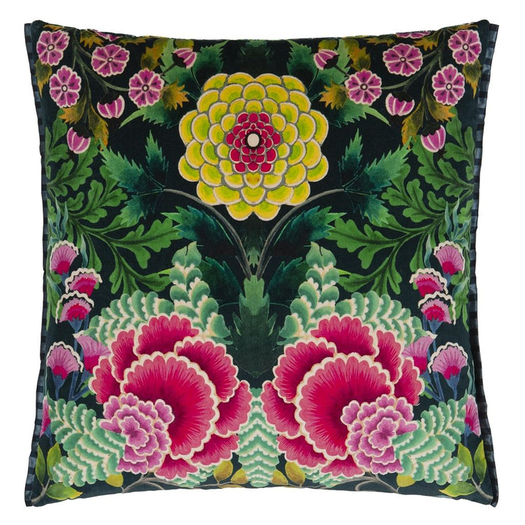 Designers Guild Brocart Decoratif Velours Noir Cushion