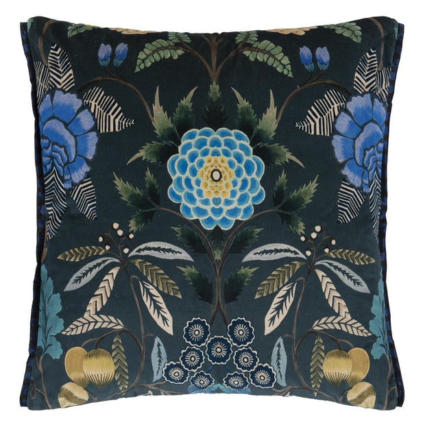 Designers Guild Brocart Decoratif Velours Indigo Cushion