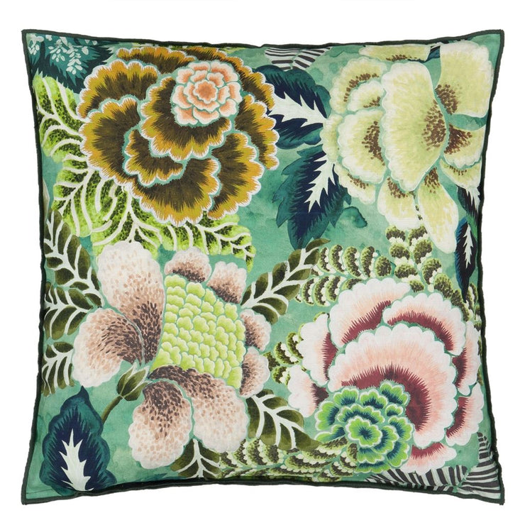 Designers Guild Rose De Damas Jade Cushion