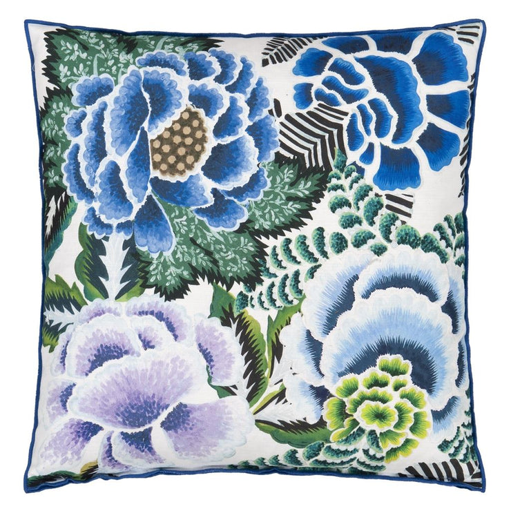 Designers Guild Rose De Damas Cobalt Cushion