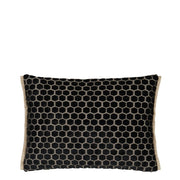 Designers Guild Jabot Noir Velvet Cushion
