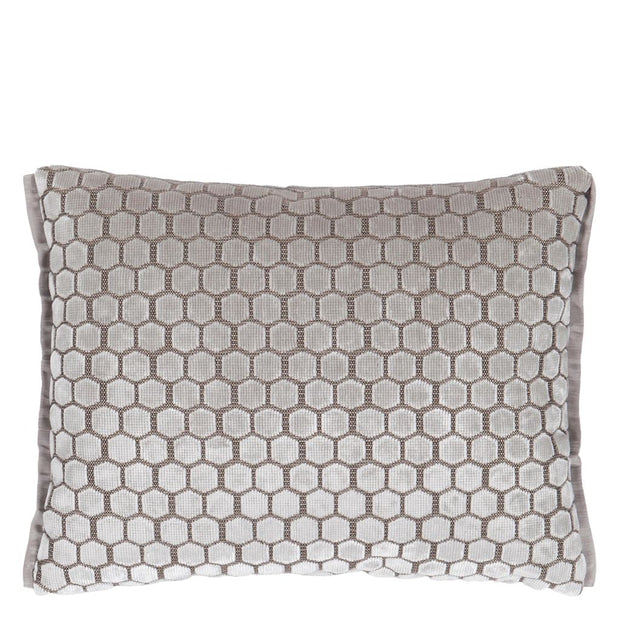 Designers Guild Jabot Oyster Velvet Cushion