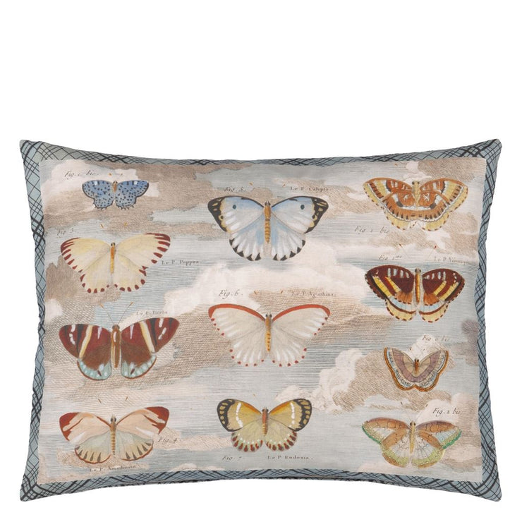 John Derian Butterfly Studies Parchment Cushion
