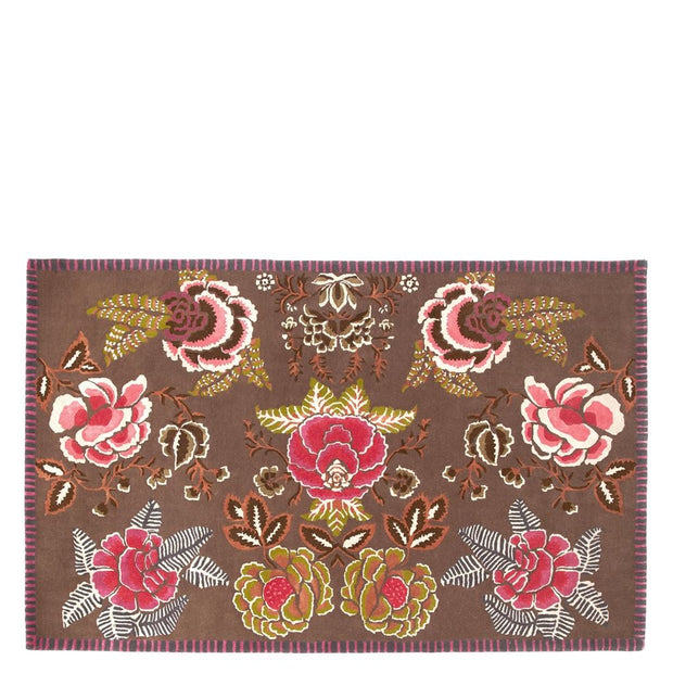 Designers Guild Rose De Damas Cranberry Rug