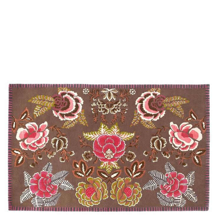 Designers Guild Rose De Damas Cranberry Rug