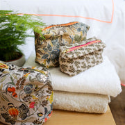 Designers Guild Brocart Decoratif Sepia Small Washbag