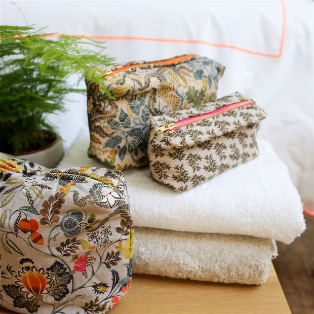 Designers Guild Brocart Decoratif Sepia Small Washbag