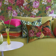Designers Guild Varese Zinnia & Ochre Velvet Cushion