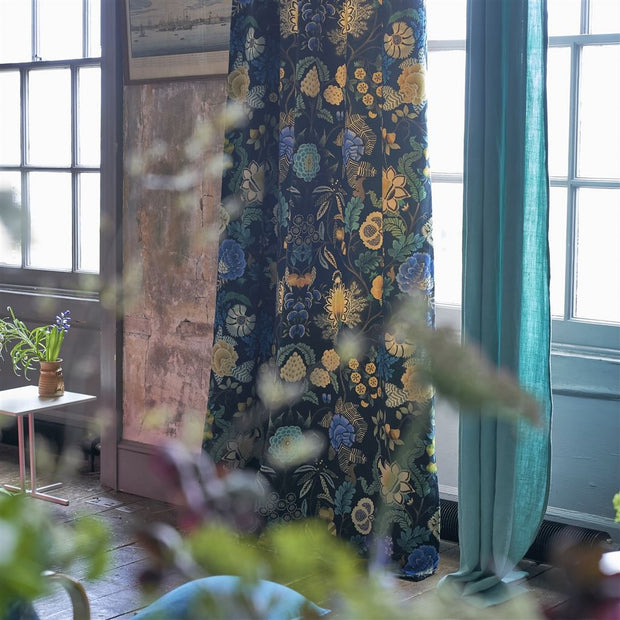 Designers Guild Brocart Decoratif Velours Indigo